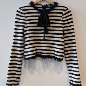 ZARA Knit Striped with Lace